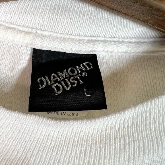 Vintage Diamond Dust Glitter Western Aztec Bird Graphic T-Shirt Size L 90s USA - Picture 8 of 12